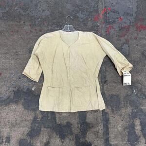 Vintage Film Costume 40s 50s Does Victorian Antique Style Distressed Top L